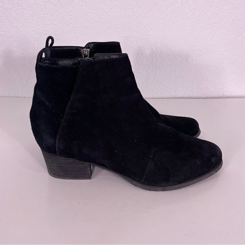Blondo Black Leather Suede Ankle Booties Women’s 9.5